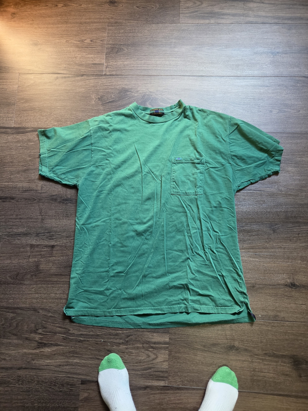 Alexander Julian Green Short Sleeve Pocket Tee - Large